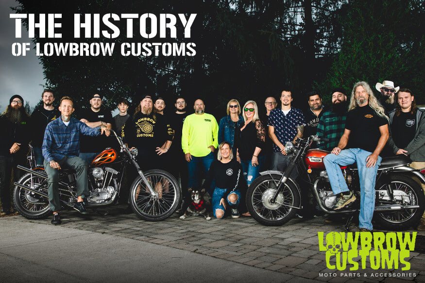 Lowbrow Customs Logo Shop Stool