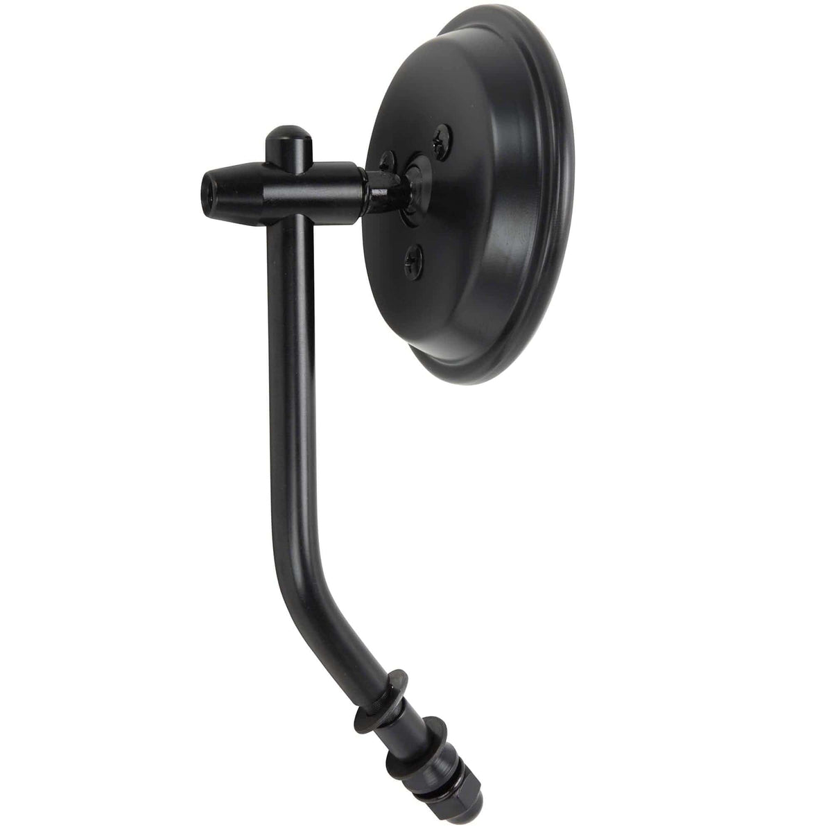 Cycle Standard Round Motorcycle Mirror Perch Mount Black Lowbrow