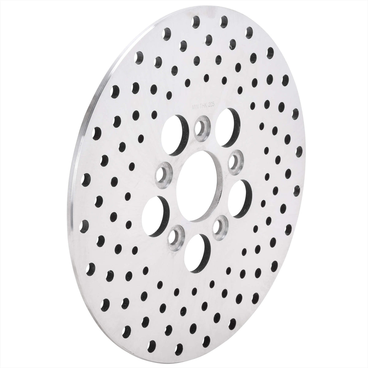Drilled Stainless Steel Brake Rotor - 10 inches - Replaces Harley-Davidson  OEM# 41807-73