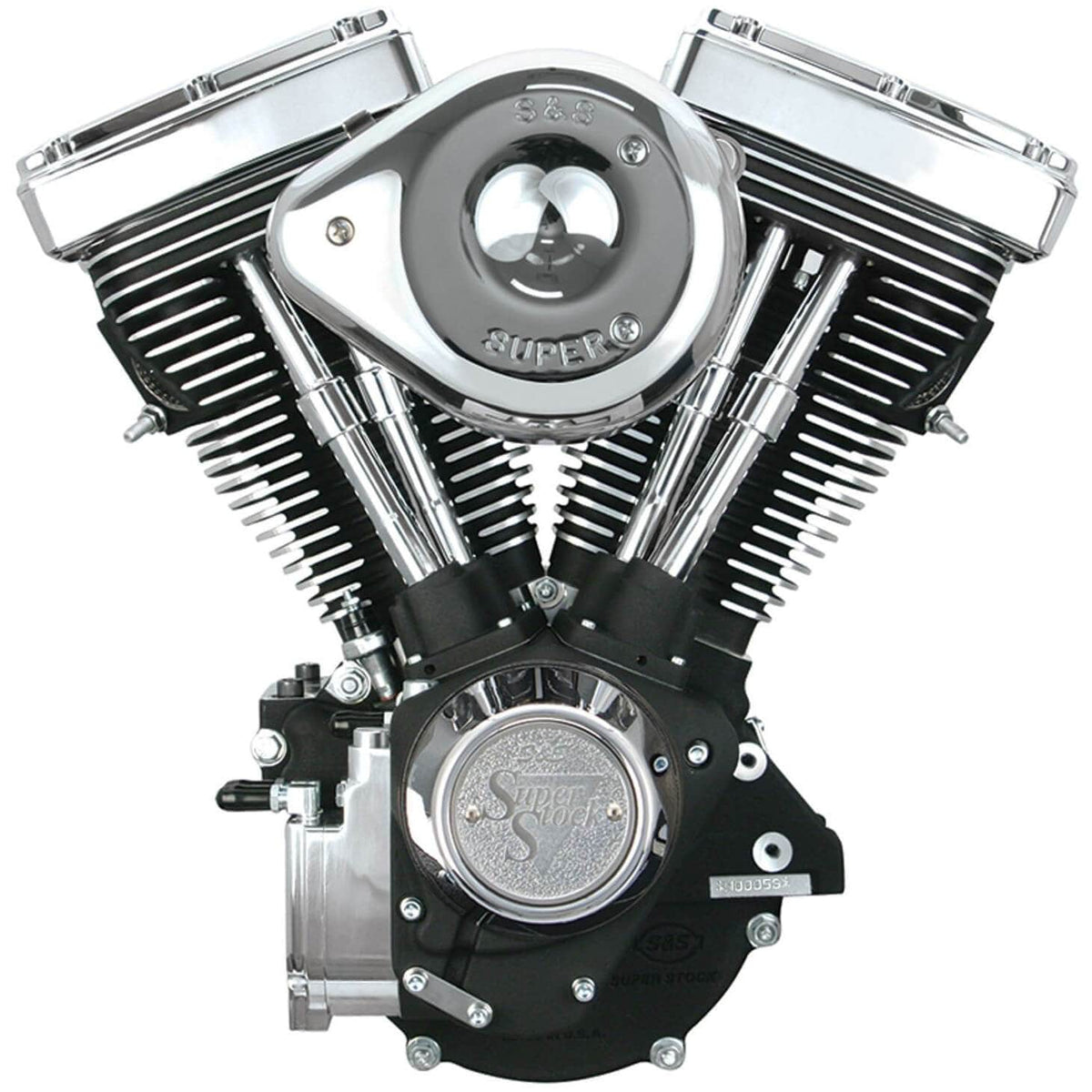 S&S Cycle V80 Series Complete Assembled Evo Engine - Wrinkle