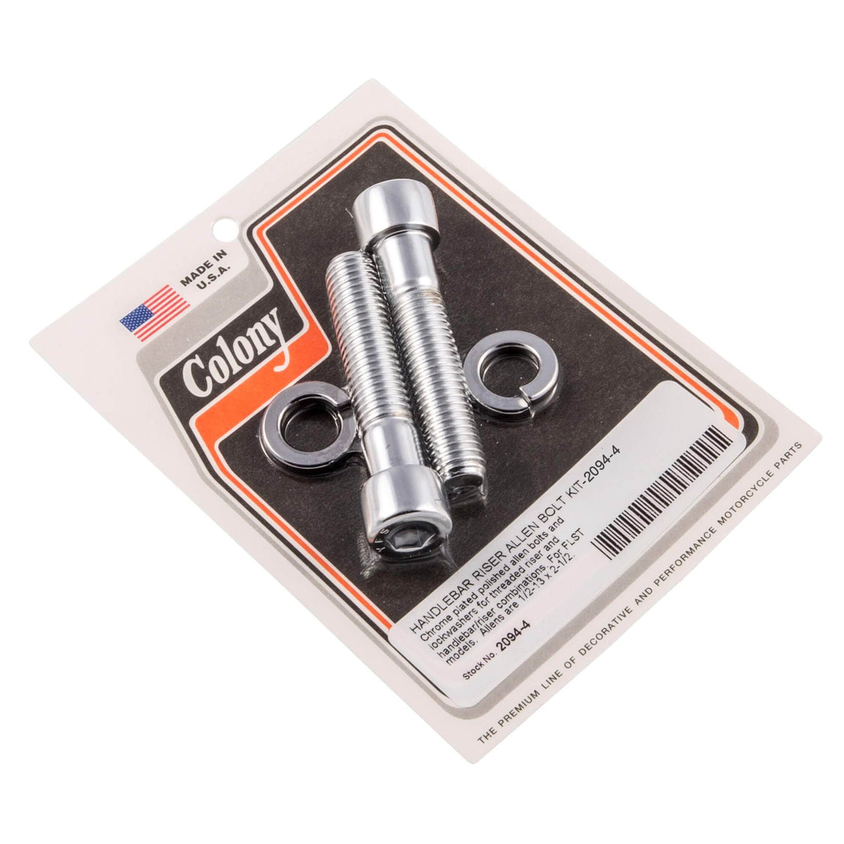 Colony Machine 20944 Handlebar Riser Allen Bolt Kit 1/213 x 21/2