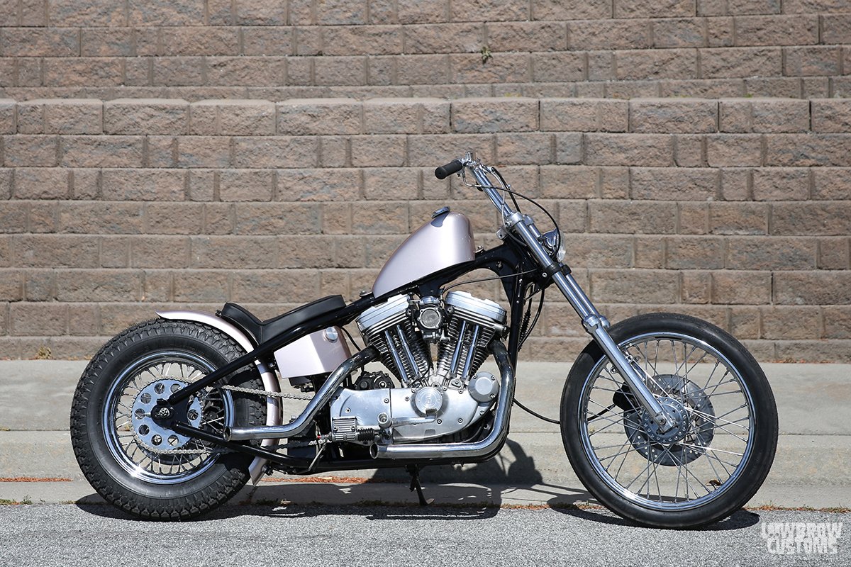 LNSPLTBLVD 1992 Harley Davidson Sportster XLH 883 Chopper Build Lowbrow Customs