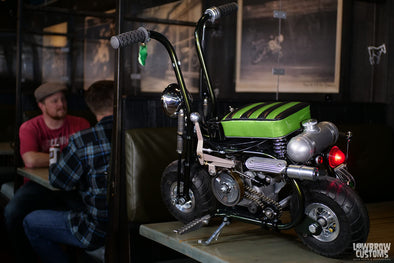 Lowbrow Spotlight: Meet Dowie “Dutch” Soetenga And His 2021 Lowbrow Customs Micro Mini Bike "The Lil Green Hornet"