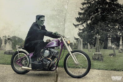 Happy Halloween Motorcycle Images - Movie Monsters with Harley & Triumph