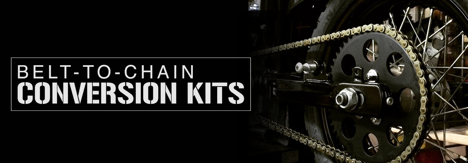 Modified Chain Set USA made Dyna & Sportster Chain Conversion Kits β Lowbrow Customs