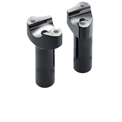 3-1/2 inch Forged Aluminum Handlebar Risers - Black