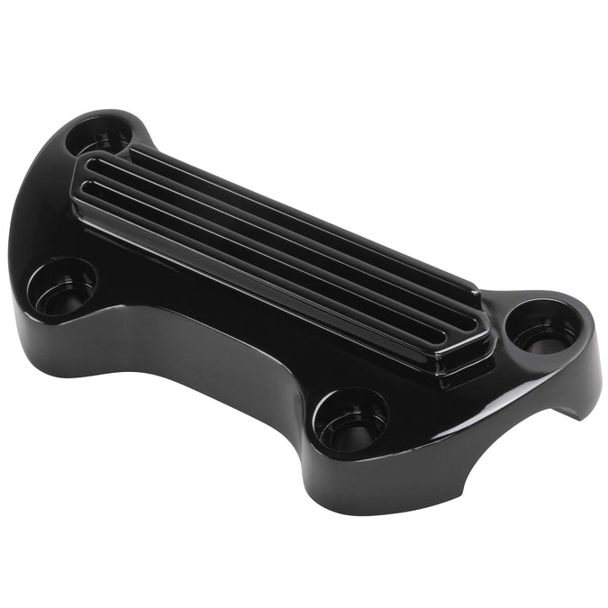 Handlebar Clamp - Finned - Black