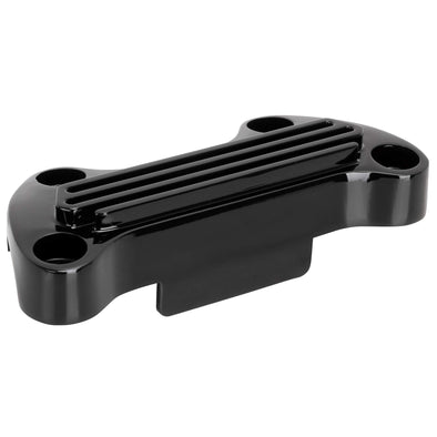 Handlebar Clamp - Finned - Black