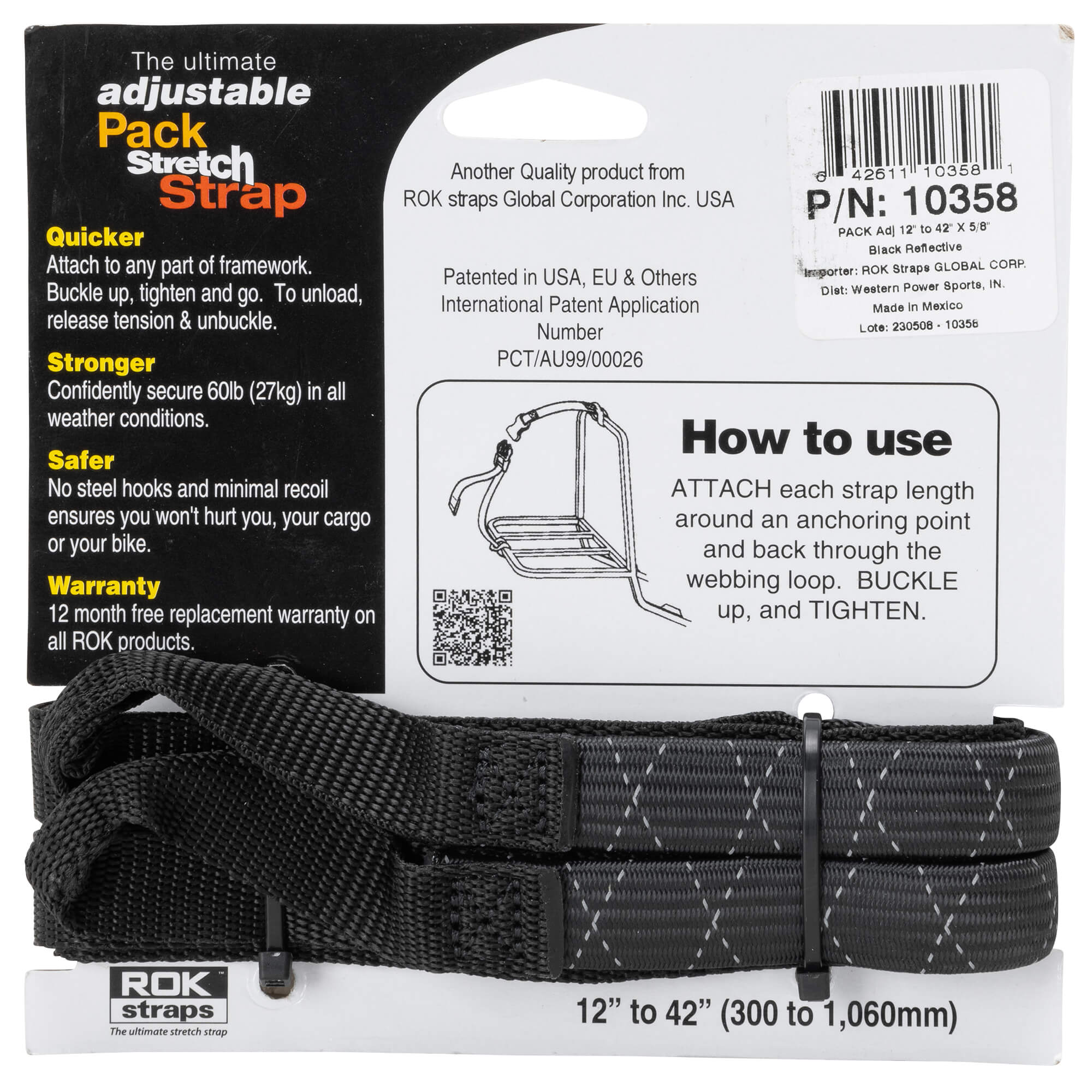 ROK Straps Adjustable Straps for Motorcycles ATVs & Snowmobiles