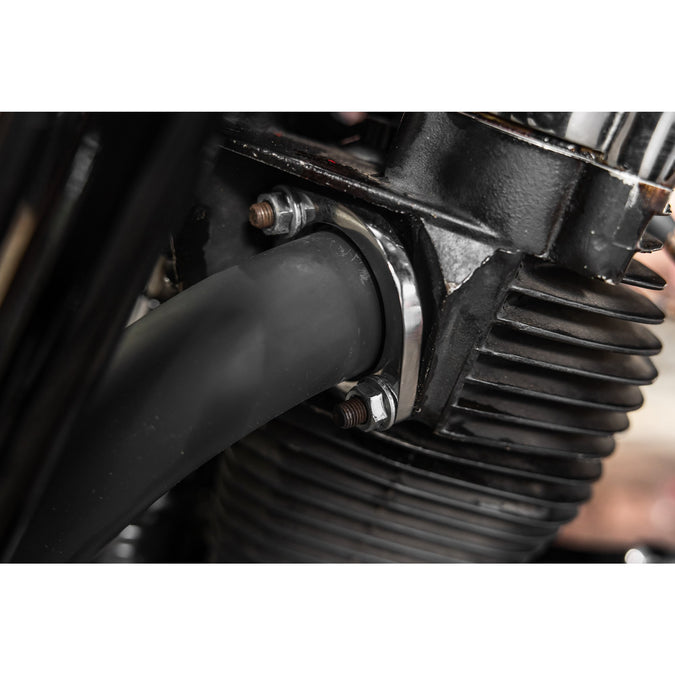 MCM Slash Cut Drag Pipes 1986-2006 Harley-Davidson Softail - Black