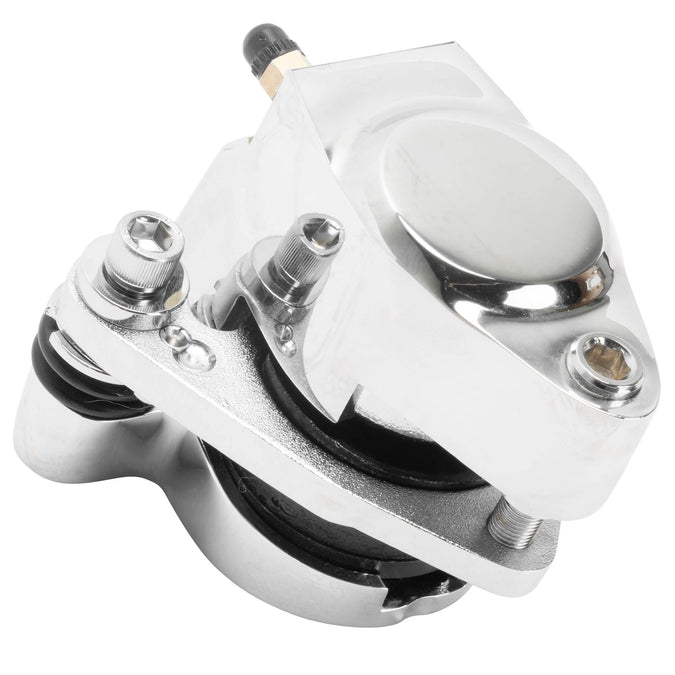 Front Brake Single Piston Caliper Assembly 1988-2006 Harley-Davidson FXSTS - Chrome
