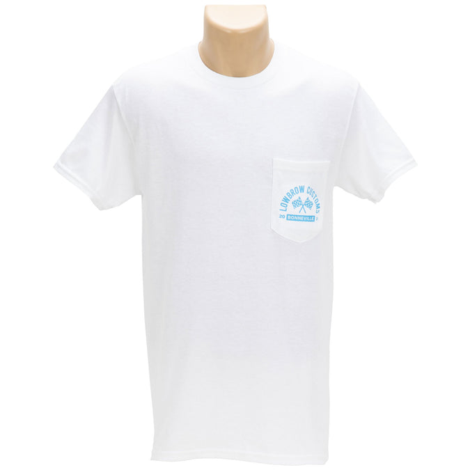 Bonneville Salt Flats 2024 Racing Support Pocket T-Shirt - White