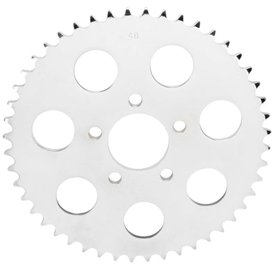 Replacement Chain Conversion Sprocket - Chrome - 48 Tooth - Harley-Davidson Sportster 2000-Up Dyna 2006-Up