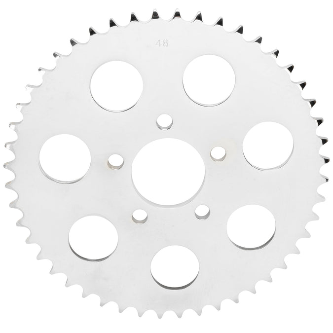 Replacement Chain Conversion Sprocket - Chrome - 48 Tooth - Harley-Davidson Sportster 2000-Up Dyna 2006-Up