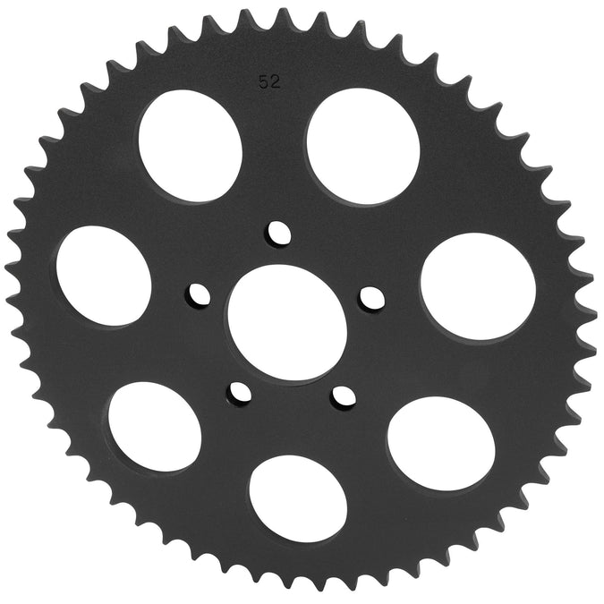 Replacement Chain Conversion Sprocket - Black - 52 Tooth - Harley-Davidson Sportster 2000-Up Dyna 2006-Up