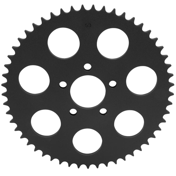 Replacement Chain Conversion Sprocket - Black - 53 Tooth - Harley-Davidson Sportster 2000-Up Dyna 2006-Up