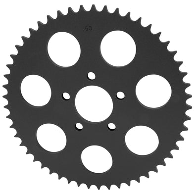 Replacement Chain Conversion Sprocket - Black - 53 Tooth - Harley-Davidson Sportster 2000-Up Dyna 2006-Up