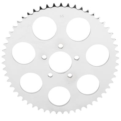 Replacement Chain Conversion Sprocket - Chrome - 55 Tooth - Harley-Davidson Sportster 2000-Up Dyna 2006-Up