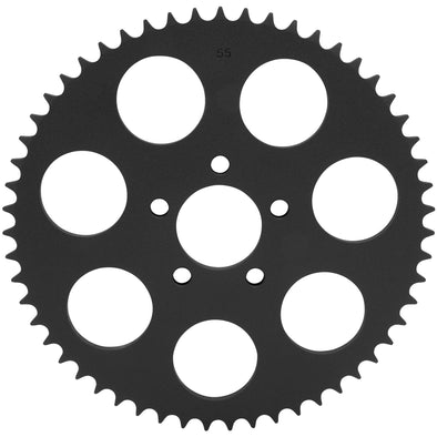 Replacement Chain Conversion Sprocket - Black - 55 Tooth - Harley-Davidson Sportster 2000-Up Dyna 2006-Up