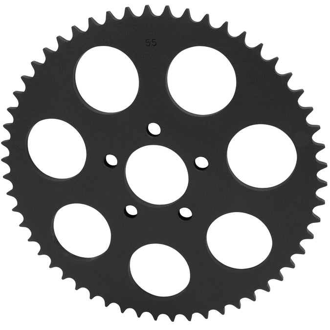 Replacement Chain Conversion Sprocket - Black - 55 Tooth - Harley-Davidson Sportster 2000-Up Dyna 2006-Up