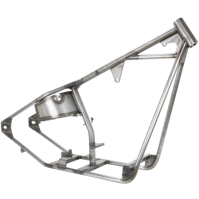 Full Rigid Chopper Frame 1936-1999 Harley-Davidson Big Twin 4 Speed - 3" Up - Sporty Tank Mounts - Horseshoe Oil Tank