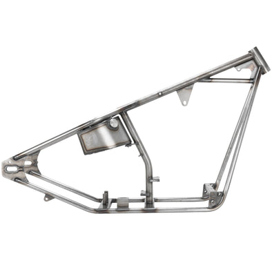 Full Rigid Chopper Frame 1936-1999 Harley-Davidson Big Twin 4 Speed - 3" Up - Sporty Tank Mounts - Horseshoe Oil Tank