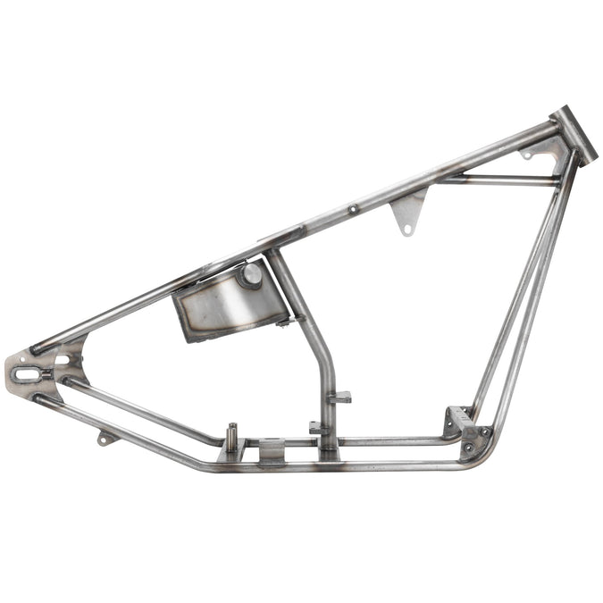 Full Rigid Chopper Frame 1936-1999 Harley-Davidson Big Twin 5 Speed - 3" Up - Sporty Tank Mounts - Horseshoe Oil Tank