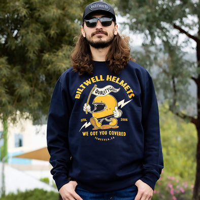 Covered Crew Neck Sweatshirt