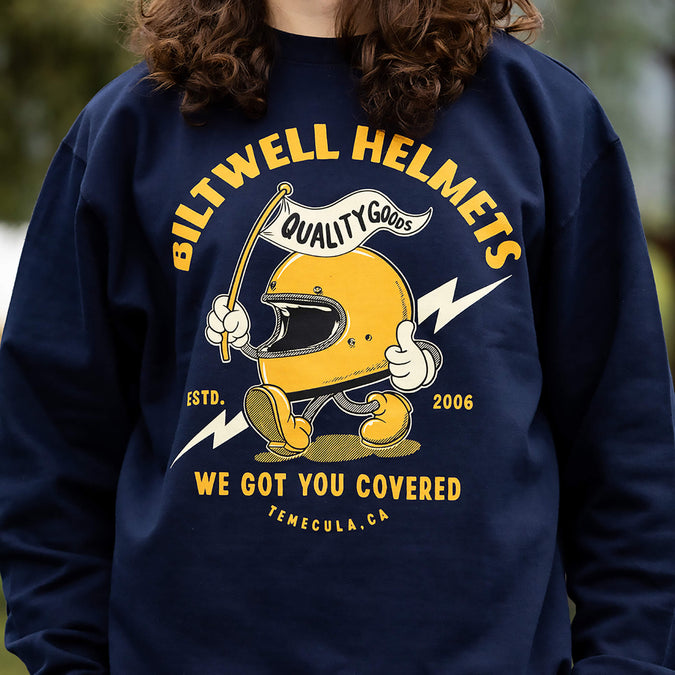 Covered Crew Neck Sweatshirt