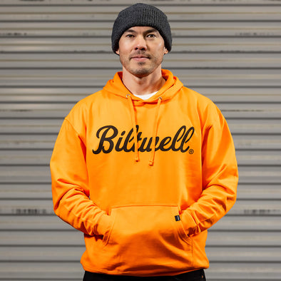 Hi-Viz Script Pullover Hooded Sweatshirt