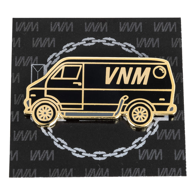 Vanner Enamel Lapel Pin - Black/Chrome