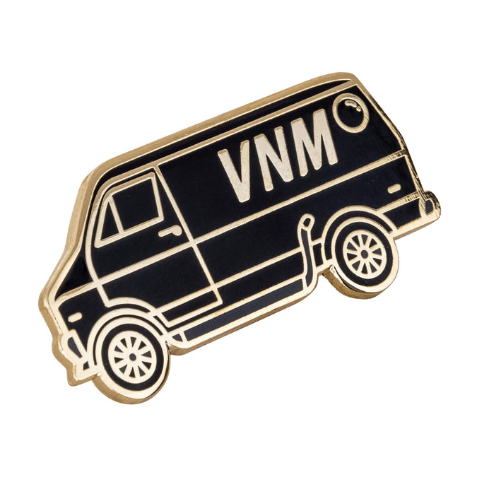 Vanner Enamel Lapel Pin - Black/Chrome