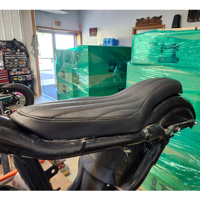 Skinny Style Seat - Black Diamond - 1982-2003 Harley-Davidson Sportsters