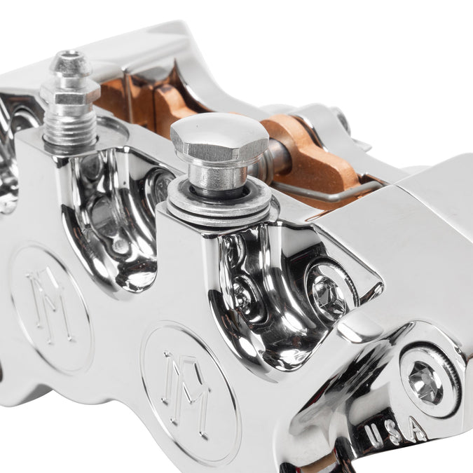 Performance Machine Classic 4 Piston Brake Caliper - Chrome