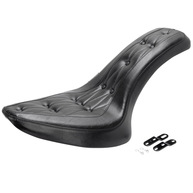 Cobra Seat - Diamond/Buttons - fits 1984-1999 Harley-Davidson Softail