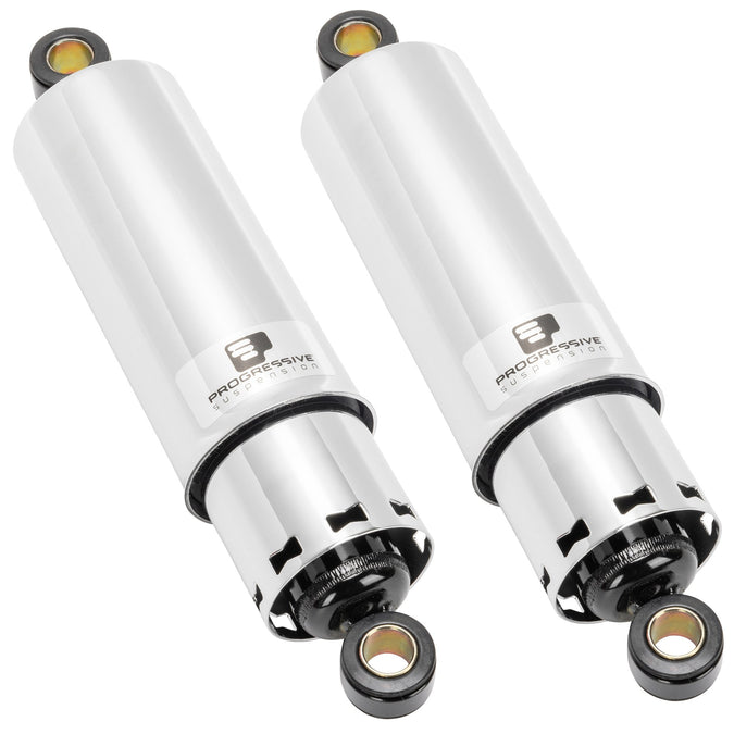412 Series 11" Chrome Shocks - Full Cover 2004-2021 Harley-Davidson XL