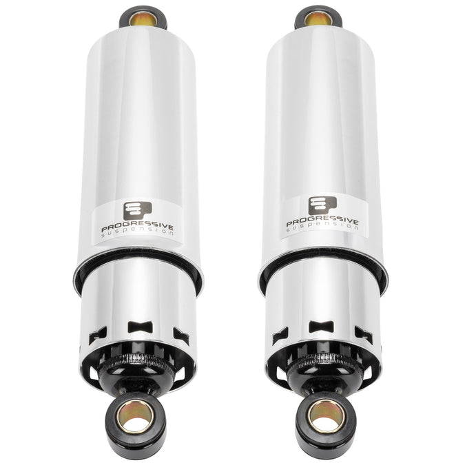 412 Series 11" Chrome Shocks - Full Cover 2004-2021 Harley-Davidson XL