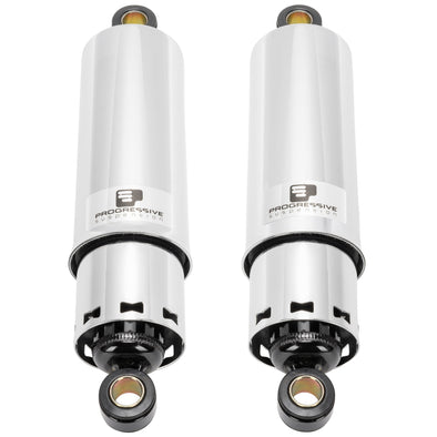 412 Series 11" Chrome Shocks - Full Cover 1986-2003 Harley-Davidson XL