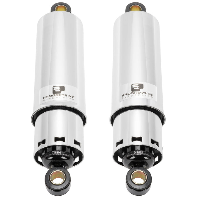 412 Series 11" Chrome Shocks - Full Cover 1986-2003 Harley-Davidson XL