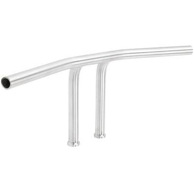 Pullback T-Bar Handlebars - 8 inch Rise - 1 inch - Stainless Steel