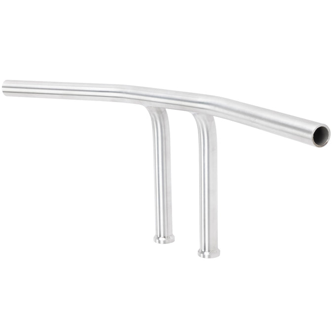 Pullback T-Bar Handlebars - 8 inch Rise - 1 inch - Stainless Steel