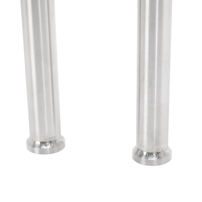 Pullback T-Bar Handlebars - 8 inch Rise - 1 inch - Stainless Steel