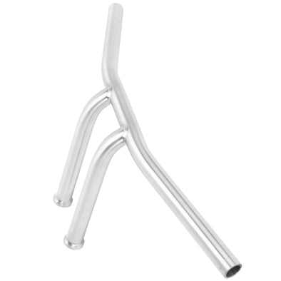 Pullback T-Bar Handlebars - 8 inch Rise - 1 inch - Stainless Steel