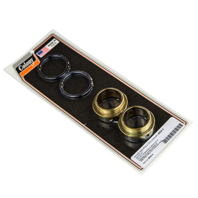 #8004-4 Intake Manifold Conversion Nipple Kit/Panhead O-ring Style Manifold 1936-1939 Harley-Davidson OHV Small Port Heads