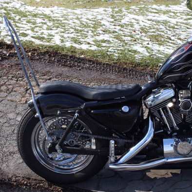 Skinny Style Seat - Black Diamond - 1982-2003 Harley-Davidson Sportsters