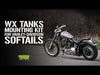 WX Split Gas Tanks - Bolt-On for 1936 - 1984 Big Twin Harley-Davidsons - 2.25 gallon