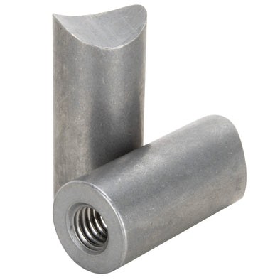 Coped Steel Bungs 1-1/2 inch long - 3/8-16 thread - 2 pack