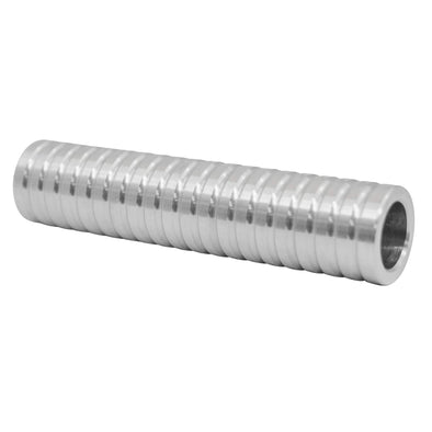 Ribbed Axle Spacer Stock - Aluminum - 5 inch - 3/4 inch I.D.