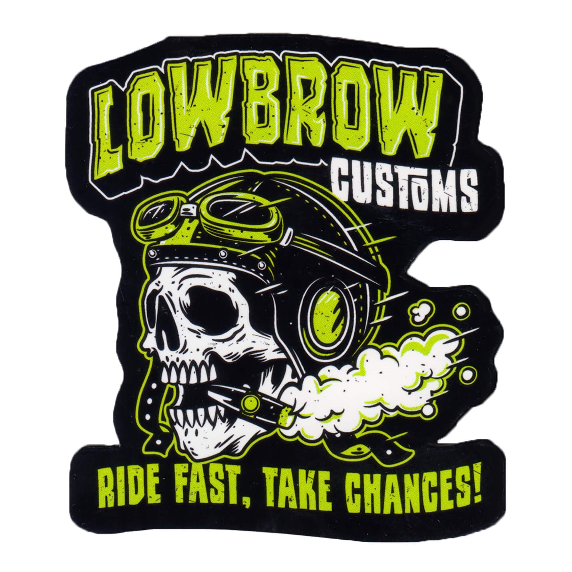 https://www.lowbrowcustoms.com/cdn/shop/products/005228-lowbrow-customs-ride-fast-take-chances-sticker_2000x.jpg?v=1622206019