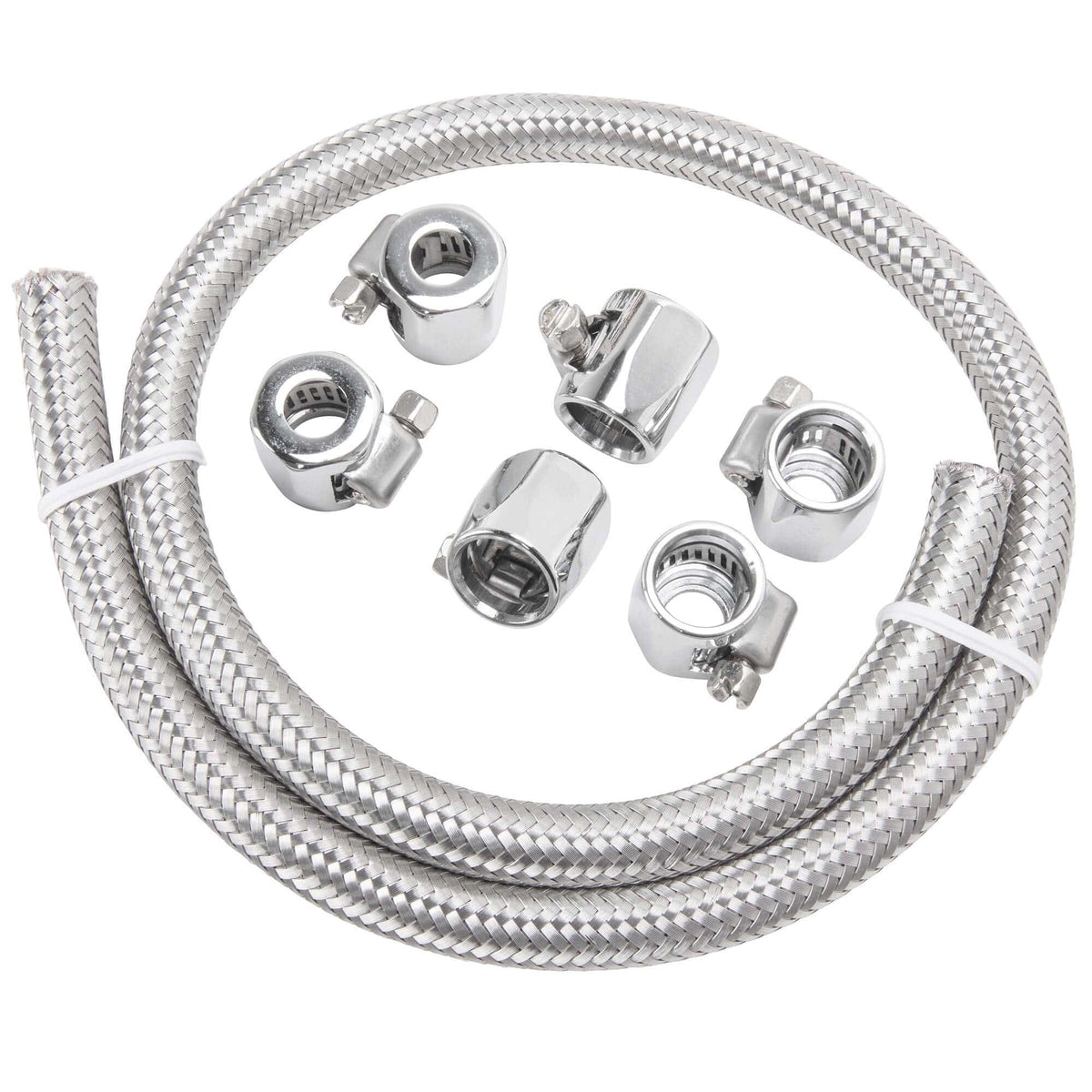 Cycle Standard 1/4 inch Braided Stainless Fuel Line Kit – Lowbrow Customs